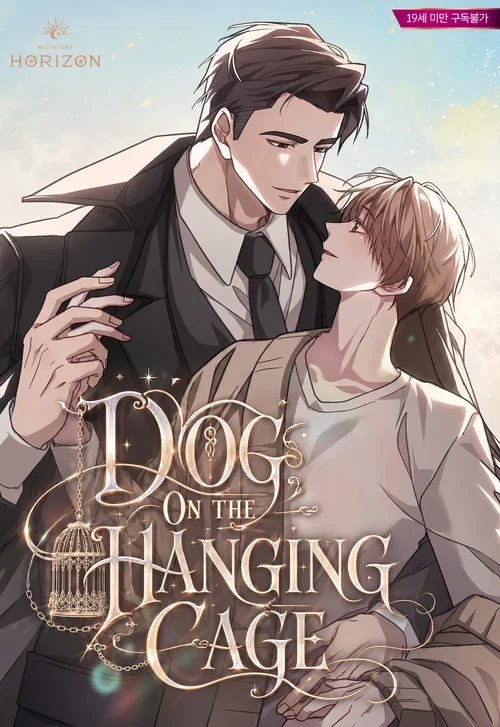 Dog on the Hanging Cage