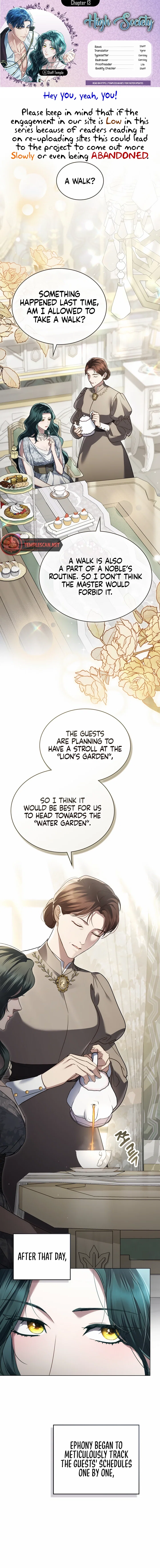 High Society Chapter 13 - Page 1