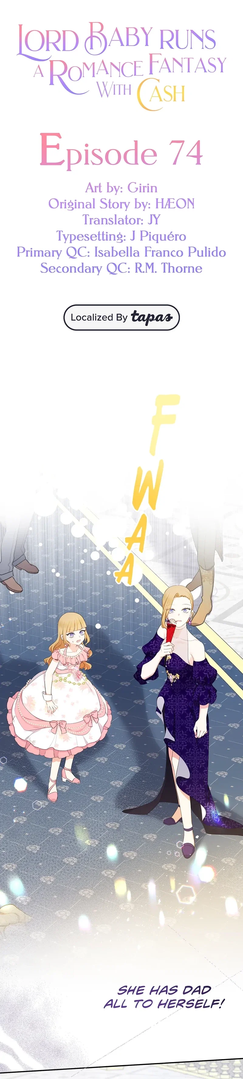 Lord Baby Runs a Romance Fantasy With Cash Chapter 74 - Page 1